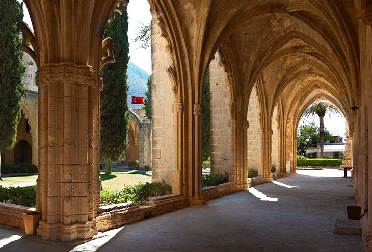 Light on stone arches